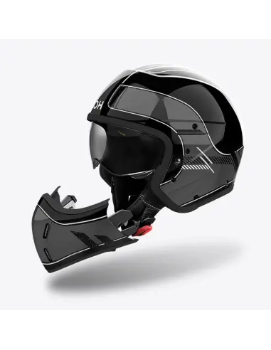 Casco Airoh J110 Raster Grigio Scuro Lucido ECE 22.06