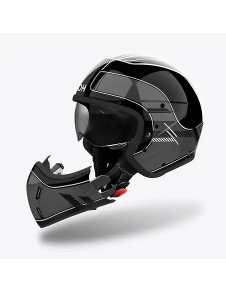 Casque Airoh J110 Raster Gris Foncé Brillant ECE 22.06