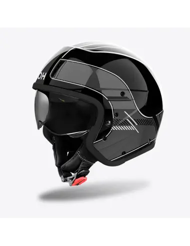 Casco Airoh J110 Raster Grigio Scuro Lucido ECE 22.06