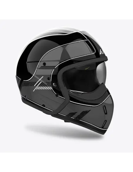Casque Airoh J110 Raster Gris Foncé Brillant ECE 22.06