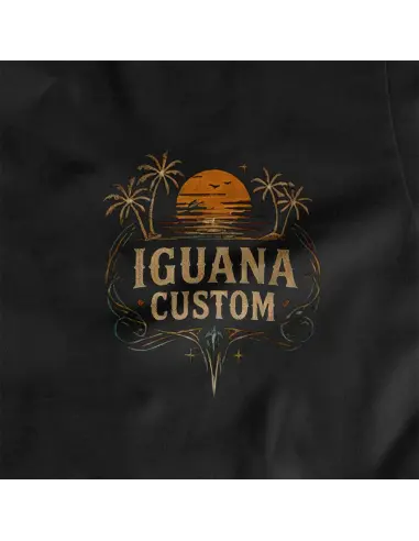 Camiseta Iguana Custom Summer Ride Negra