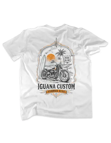 Iguana Custom Summer Ride Black T-shirt
