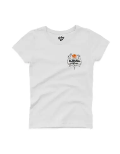 Camiseta Feminina Iguana Custom Summer Ride Branca