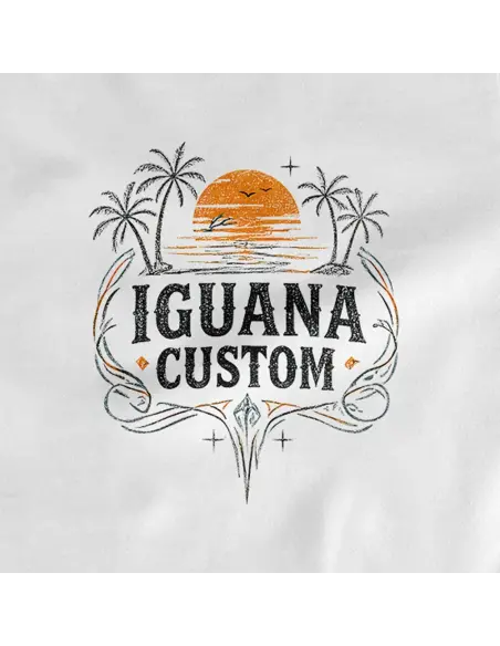 Maglietta Femminile Iguana Custom Summer Ride Bianca