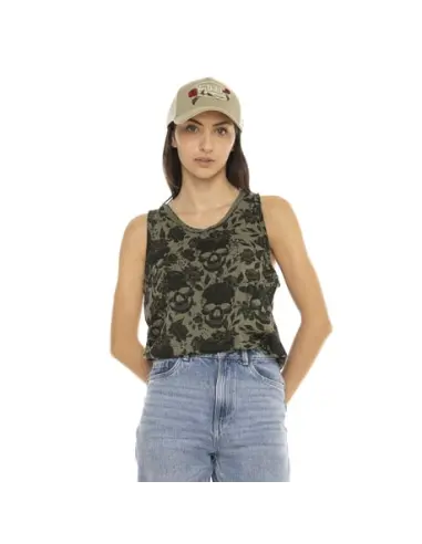 Comprar Top Feminino Von Dutch AOP Skull Caqui