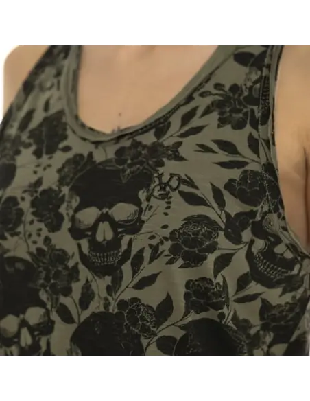 Comprar Top Feminino Von Dutch AOP Skull Caqui