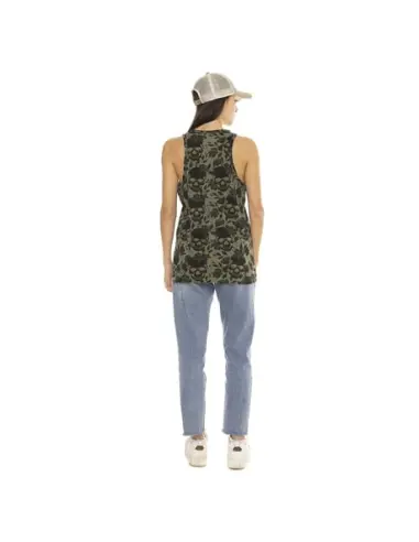 Comprar Top de Mujer Von Dutch AOP Skull Caqui