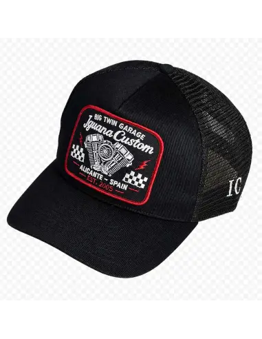 Big Twin Garage Trucker Cap Black | Iguana Custom