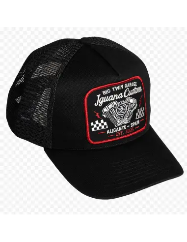 Boné Trucker Big Twin Garage Preto | Iguana Custom