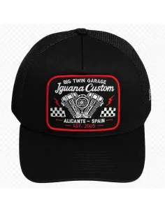 Casquette Trucker Big Twin Garage Noire | Iguana Custom 2