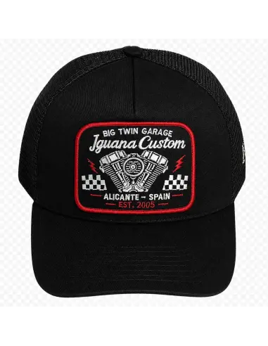 Big Twin Garage Trucker Cap Black | Iguana Custom