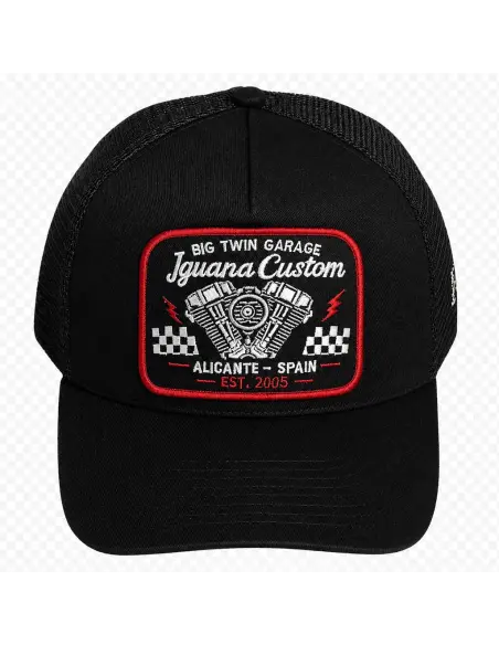 Cappellino Trucker Big Twin Garage Nero | Iguana Custom