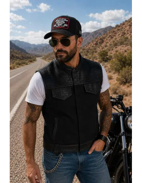 Boné Trucker Big Twin Garage Preto | Iguana Custom