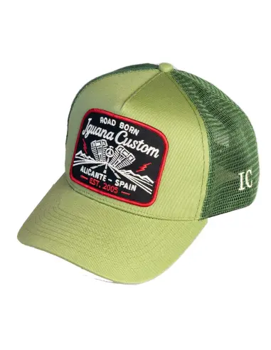 Gorra Road Born Army Green | Iguana Custom