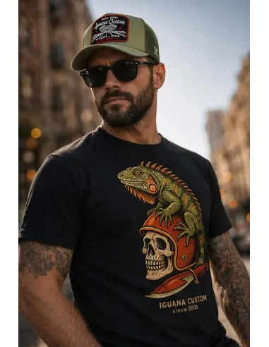 Gorra Road Born Army Green | Iguana Custom