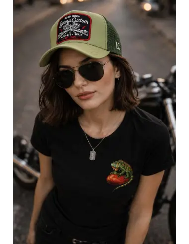 Casquette Road Born Army Green | Iguana Custom