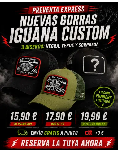 **Preventa Gorras Iguana Custom