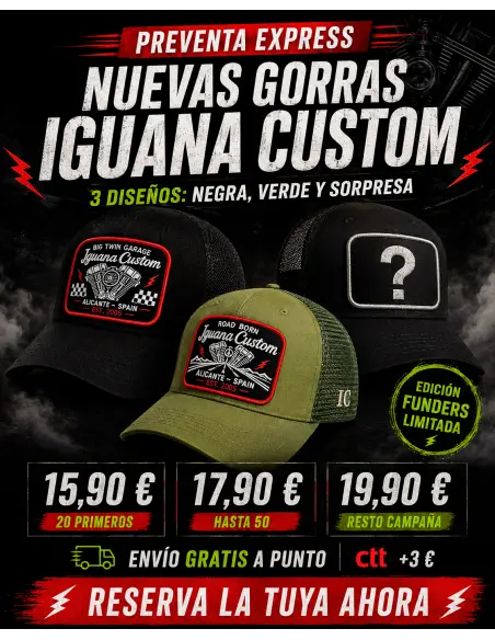 **Preventa Gorras Iguana Custom