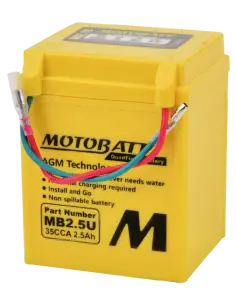 Batería Motobatt MB25U AGM QUADFLEX 12V para motos - Iguana Custom