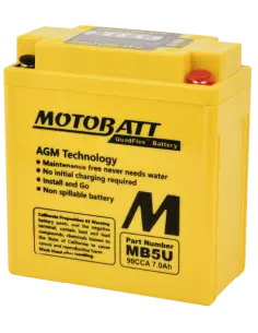 Batteria Motobatt MB5U AGM QuadFlex 12V 7Ah - Iguana Custom
