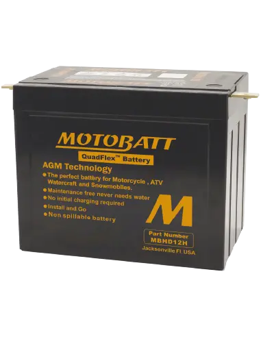Bateria Motobatt MBHD12H AGM QUADFLEX 12V 33Ah para Motocicletas