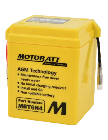 Batterie Motobatt MBT6N4 AGM 6V pour moto - Iguana Custom