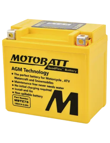 Batteria Motobatt MBTZ7S AGM QUADFLEX 12V 6.5Ah per moto