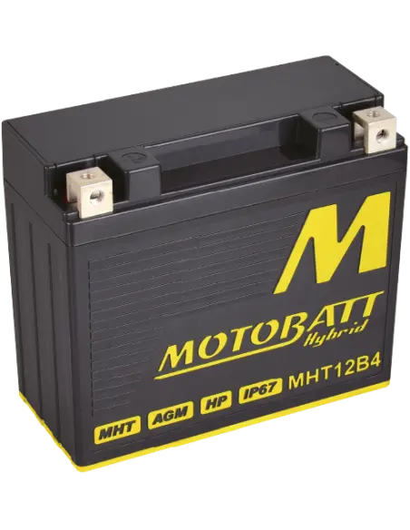 Bateria Motobatt MHT12B4 Hybrid 12V AGM + Lítio para motos