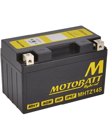 Batterie Motobatt MHTZ14S Hybride AGM + Lithium 12V pour moto