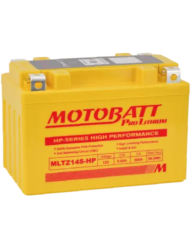 Batterie Motobatt MLTZ14SHP Lithium HP 12V 8Ah pour moto
