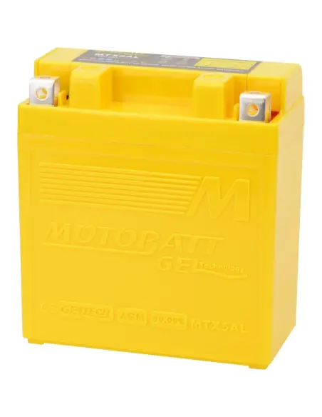 Motobatt MTX5AL GEL Battery 12V 5 Ah for Motorcycles - Iguana Custom