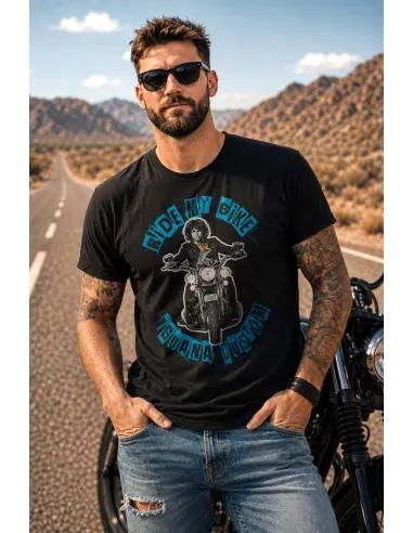 Maglietta Iguana Custom Omaggio Jim Morrison Nera | Uomo