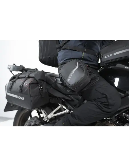 Sacoche de jambe LS2 Freedom 2L Noire | Iguana Custom