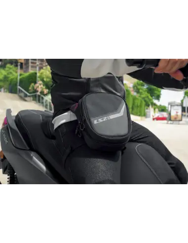 Sacoche de jambe LS2 Freedom 2L Noire | Iguana Custom