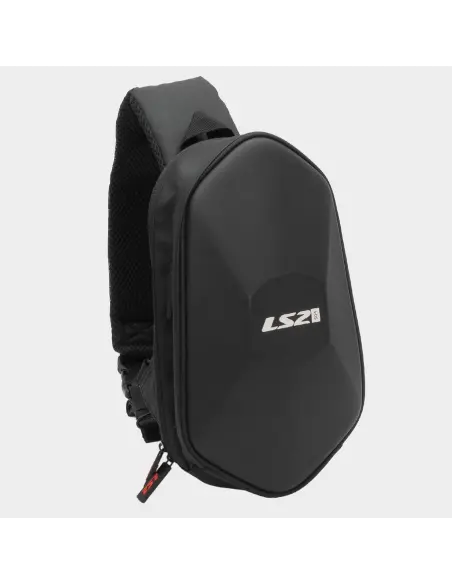 Bandolera LS2 Shield Rígida 4L Negra | Iguana Custom