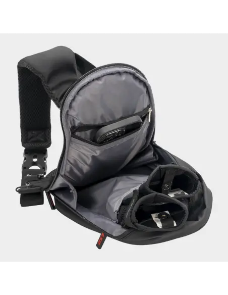 Bandolera LS2 Shield Rígida 4L Negra | Iguana Custom