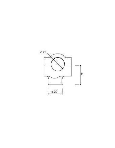 Comprar Torretas Rizoma Negras 4.2 Cm Para Manillar 29Mm - Tornillo M10 a precio de oferta