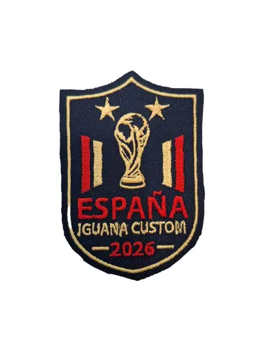 Parche Bordado España 2026 de 9 cm | Iguana Custom
