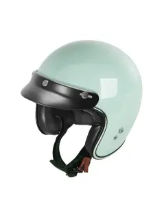 Comprar Capacete Jet Fibra de Vidro 22.06 Pequeno e Leve G02X - Verde menta Interior Vermelho a preço promocional