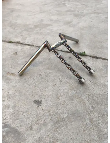 SOUTH MOTOR CYCLE ZOMBIE Z HANDLEBAR HANDMADE STAINLESS STEEL 25 MM