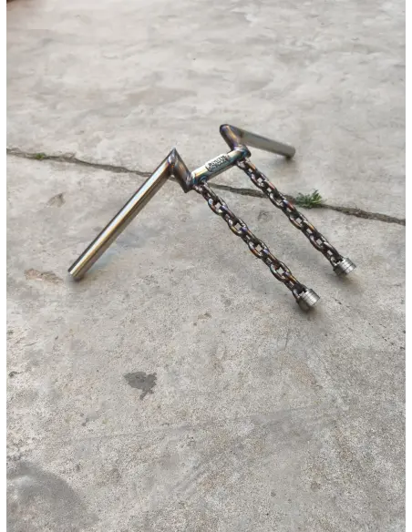 SOUTH MOTOR CYCLE ZOMBIE Z HANDLEBAR HANDMADE STAINLESS STEEL 25 MM
