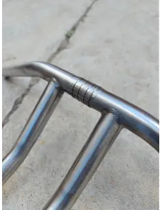 MANILLAR SOUTH MOTOR CYCLES T-BARS CROWN INCLINADO DE ACERO INOXIDABLE 25 MM 2