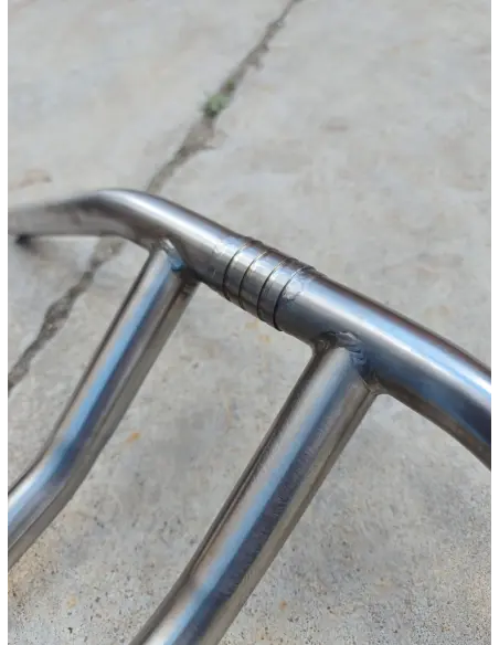 MANILLAR SOUTH MOTOR CYCLES T-BARS CROWN INCLINADO DE ACERO INOXIDABLE 25 MM