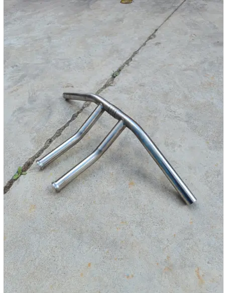 MANILLAR SOUTH MOTOR CYCLES T-BARS CROWN INCLINADO DE ACERO INOXIDABLE 25 MM