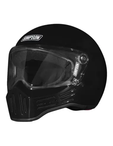 Capacete Simpson M30 preto ECE 22.06 | Iguana Custom