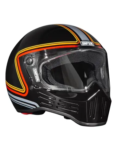 Simpson M30 black helmet ECE 22.06 | Iguana Custom