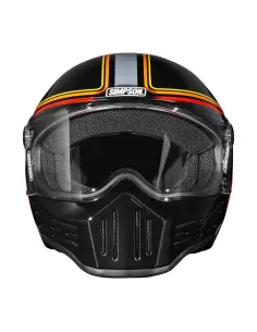 Casco Simpson M30 Slipline Black ECE 22.06 | Iguana Custom 2