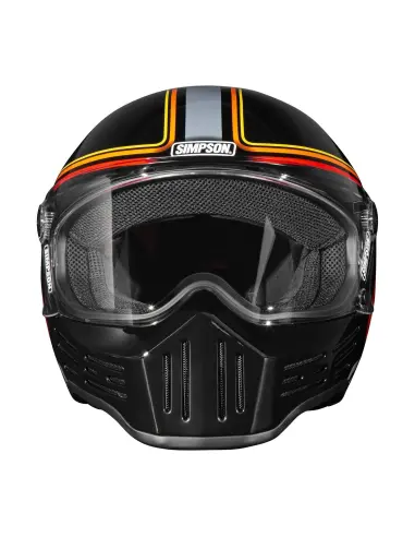 Capacete Simpson M30 preto ECE 22.06 | Iguana Custom