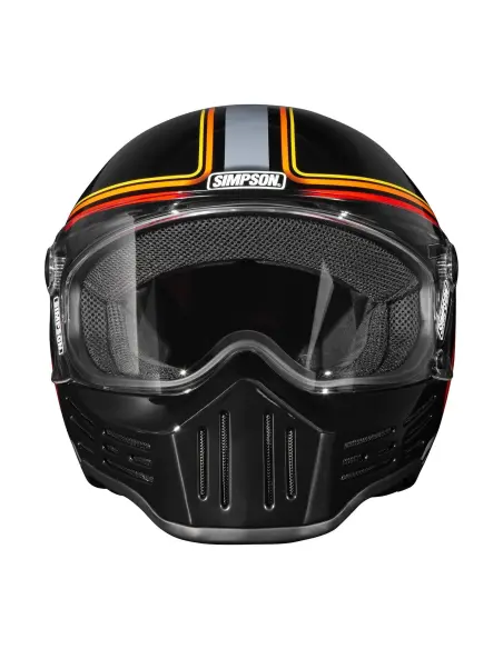 Capacete Simpson M30 preto ECE 22.06 | Iguana Custom