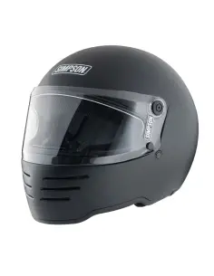Casco Simpson M62 negro brillo ECE 22.06 | Iguana Custom